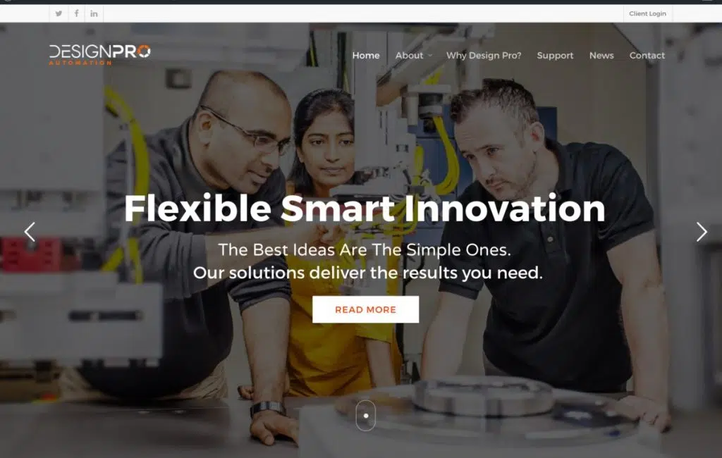 2017 rebranded website