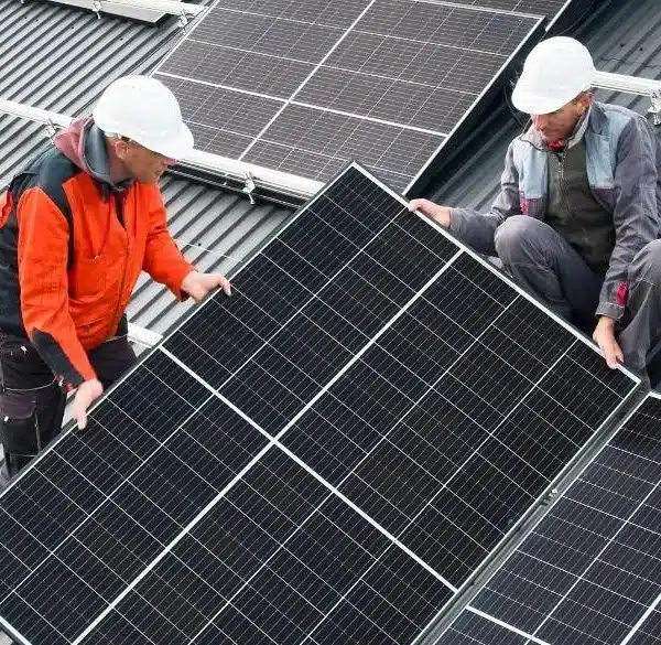 installation of solar panels