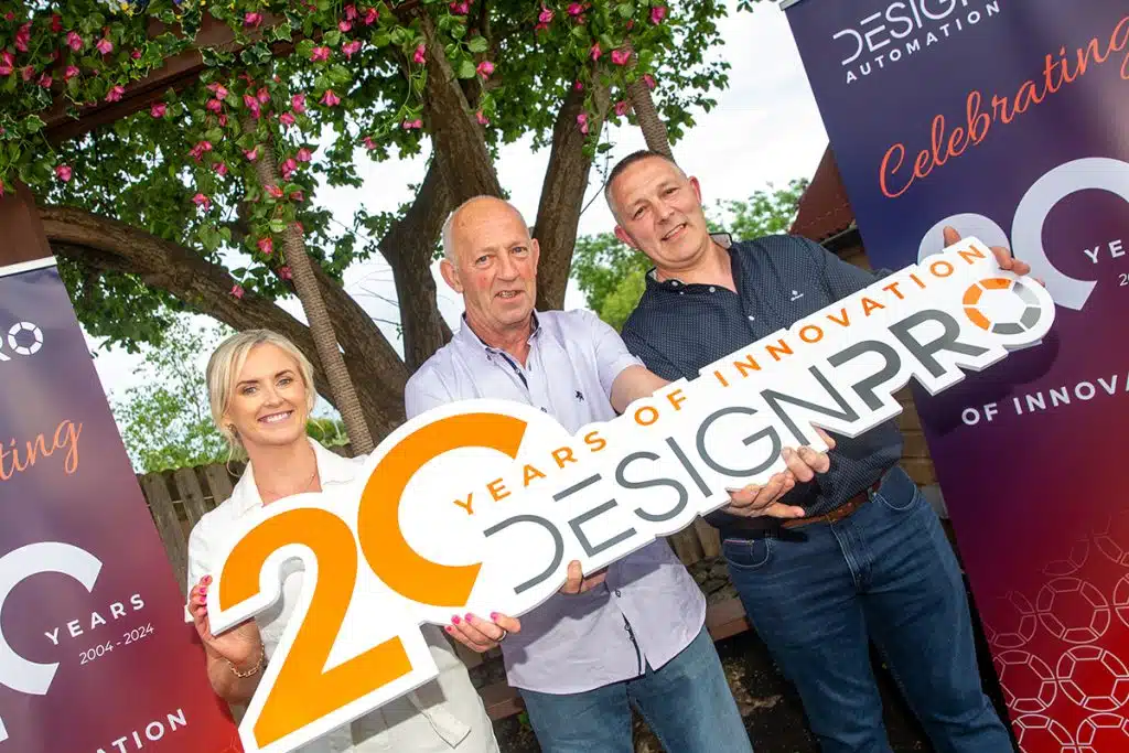 staff celebrate 20 years in business
